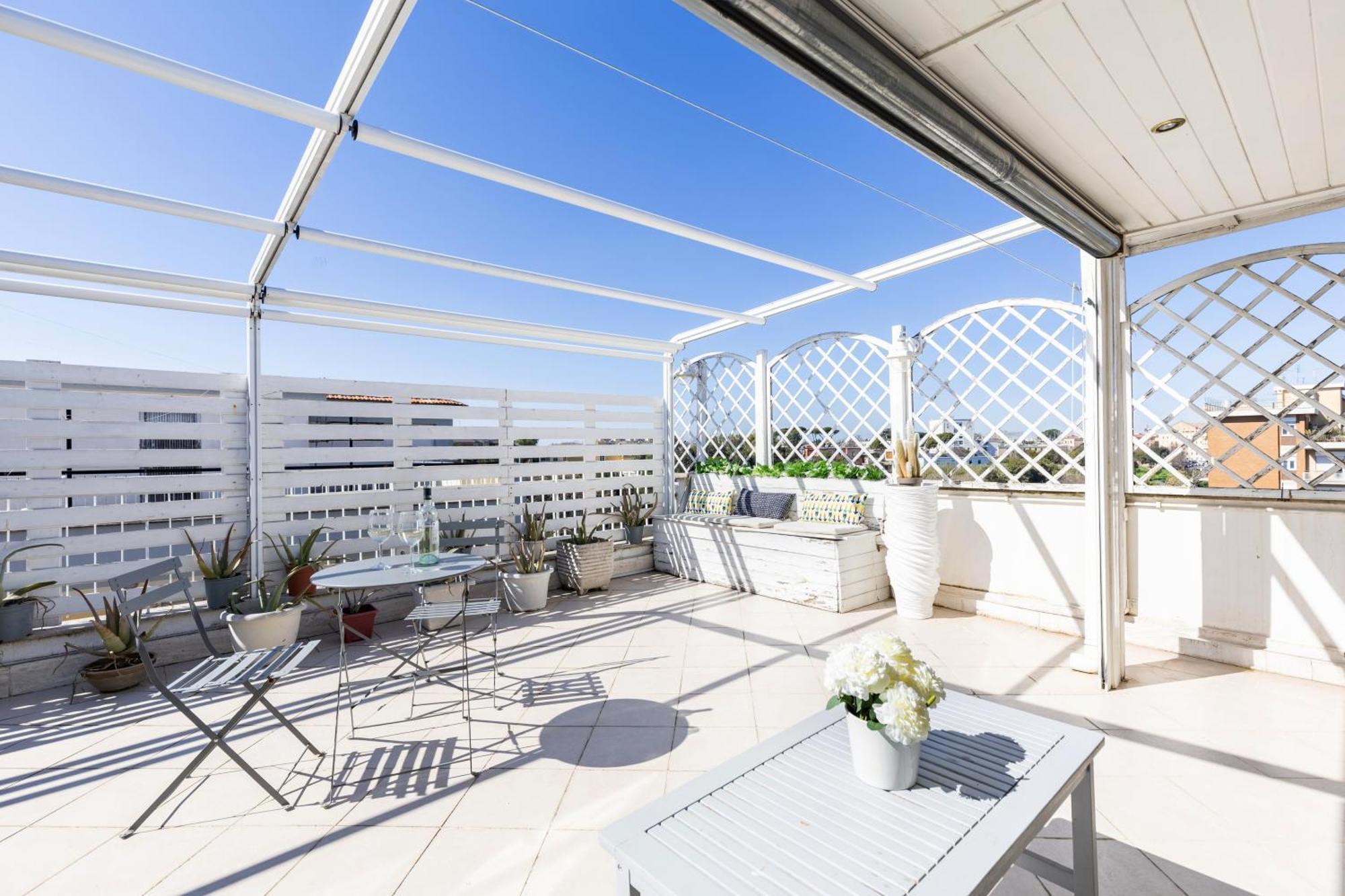 Hostly-salotti Terrace Suite-20min To Vatican Roma
